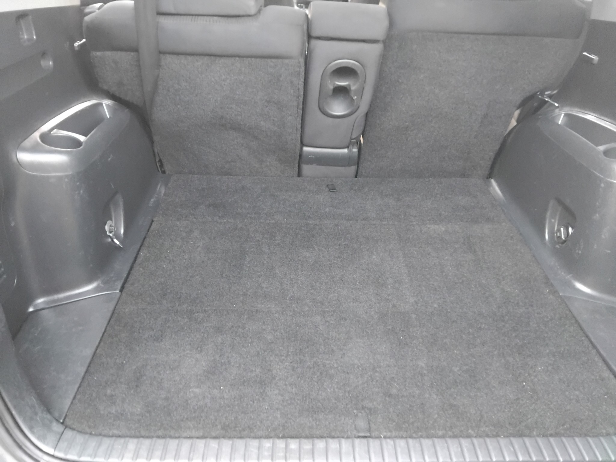 Cargo area after detailing - pristine and clean